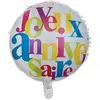 RueDeLaFete Ballon Mylar Joyeux Anniversaire Festif