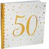 SANTEX Livre d'or - Joyeux Anniversaire - 50 ans - Blanc - Or - Multicolor