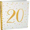 SANTEX Livre d'or - Joyeux Anniversaire - 20 ans - Blanc - Or - Multicolor