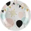 Santex Assiettes en carton x 10 - Paillettes