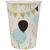 Santex Gobelets en carton x 10 -Paillettes