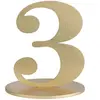 Grand chiffre vertical déco 16cm, Chiffre 3 OR