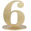 Grand chiffre vertical déco 16cm, Chiffre 6 OR