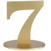 Grand chiffre vertical déco 16cm, Chiffre 7 OR