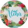 Santex 10 Assiettes carton Aloha 22,5 cm