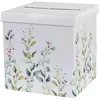 SANTEX URNE MARIAGE VÉGÉTAL 20X20X20CM BLANC