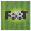 Sachet de 20 Serviettes FOOT Vertes