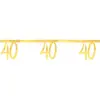 SANTEX 6757-40, Banderole des âges métal or 40 ans