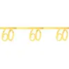 Banderole des âges métal or 60 ans
