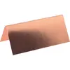 Sachet de 10 marque places rectangle métallisés, Rose Gold brillant