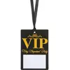 Marque-place VIP Noir & Or - Lot de 10