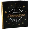Santex LIVRE D'OR JOYEUX ANNIVERSAIRE HOLO 20P 24CM NOIR Noir