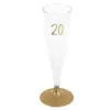 Sachet de 6 Flûtes pied OR âge 20 ans