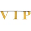 Banderole VIP couronnée métal 2,m Or
