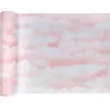 Chemin de table nuage rose pale 5m