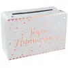 Non communiqué tirelire carton anniversaire 24x16x10cm or rose - chalayer 000567100000020