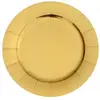 Santex Lot de 10 Sous-assiettes brillantes 33cm, Or RDF-7057-or