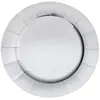 Lot de 10 Sous-assiettes brillantes 33cm, Argent