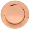 SANTEX 7057-20, Lot de 10 Sous-assiettes brillantes 33cm, Rose Gold