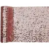 Santex Chemin de table rose gold avec sequins décoratifs 19 cm x 3 m (x1) REF/7035
