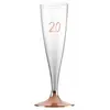 Sachet de 6 Flûtes pied ROSE GOLD âge 20 ans