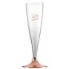 Sachet de 6 Flûtes pied ROSE GOLD âge 30 ans