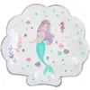 Non communiqué 10 assiettes carton petite sirène 22.7x21cm irisé - 000732300000044