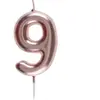 Bougie ROSE GOLD, chiffre 9 rose gold