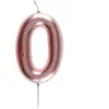 Bougie ROSE GOLD, chiffre 0 rose gold
