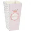 Santex mariage 8 BOÎTES À POP-CORN PRINCESSE 6X8X17CM ROSE GOLD Rose
