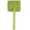 Ruban naturel Coton 10 mm Vert
