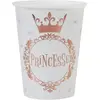 Santex 10 Gobelets Carton Couronne Princesse 27cl Rose Gold