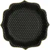 SANTEX Assiettes - Passe partout - Noir - Carton - 21 x 21 cm - Lot de 10
