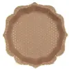 Sachet de 10 assiettes pois dorés, kraft