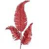 SANTEX Décoration feuille de Palme rouge avec sa tige 25cm (x1) REF/7115