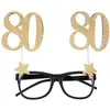 Lunettes âge pailleté 80 ans