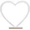 Santex mariage Décor de table Coeur blanc en bois 25 cm