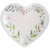 Sachet de 10 assiettes coeur Mariage Végétal
