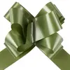 SANTEX Noeud à tirer automatique vert olive/sauge avec ruban de 50mm (x10) REF/1831 thème champêtre