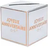 Tirelire Anniversaire Star d'un jour, Blanc/Rose Gold