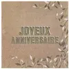 SANTEX 20 Serviettes de table papier "Joyeux Anniversaire" 16.5cm REF/7863 Thème Nature Champêtre