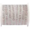 Bolduc anniversaire Star d'un jour blanc/rose gold 10mm x 25 m