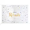 SANTEX 8396-1, Grande Bannière Toile de Fond Vive la Retraite 210cm