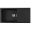 DIADEM Evier à encastrer avec 1 bac Cube - Noir pailleté - 100x50cm