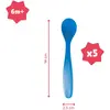 BADABULLE Cuillères bébé 1er âge PP flexibles lot de 5