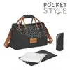 Sac à langer pocketstyle NOIR Badabulle