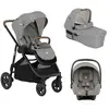 JOIE - Poussette trio Versatrax + I-Snug 2 + Nacelle Ramble XL Pebble