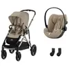 CYBEX - Poussette DUO Gazelle S TPE  + Cloud G Plus Almond Beige