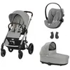 CYBEX - POUSSETTE TRIO Balios S Lux SLV + Cloud G I-Size + Nacelle Sto...