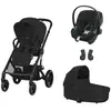 CYBEX - POUSSETTE TRIO Balios S Lux BLK + Aton B2 + Nacelle Moon Black